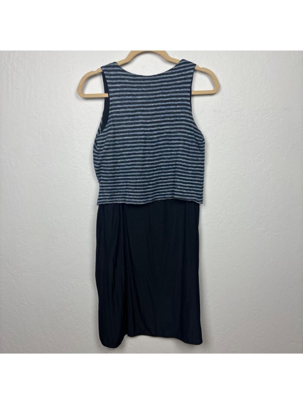 ✨3/$30 Firth Anthropologie XS Navy Blue Striped Tank Dress Sleeveless - Picture 3 of 3